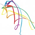 Rainbow Star 6 Windsock - Spinner