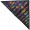 6.5' Delta Kite, Rainbow Bullets