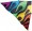 6.5' Delta Kite, Rainbow Flames